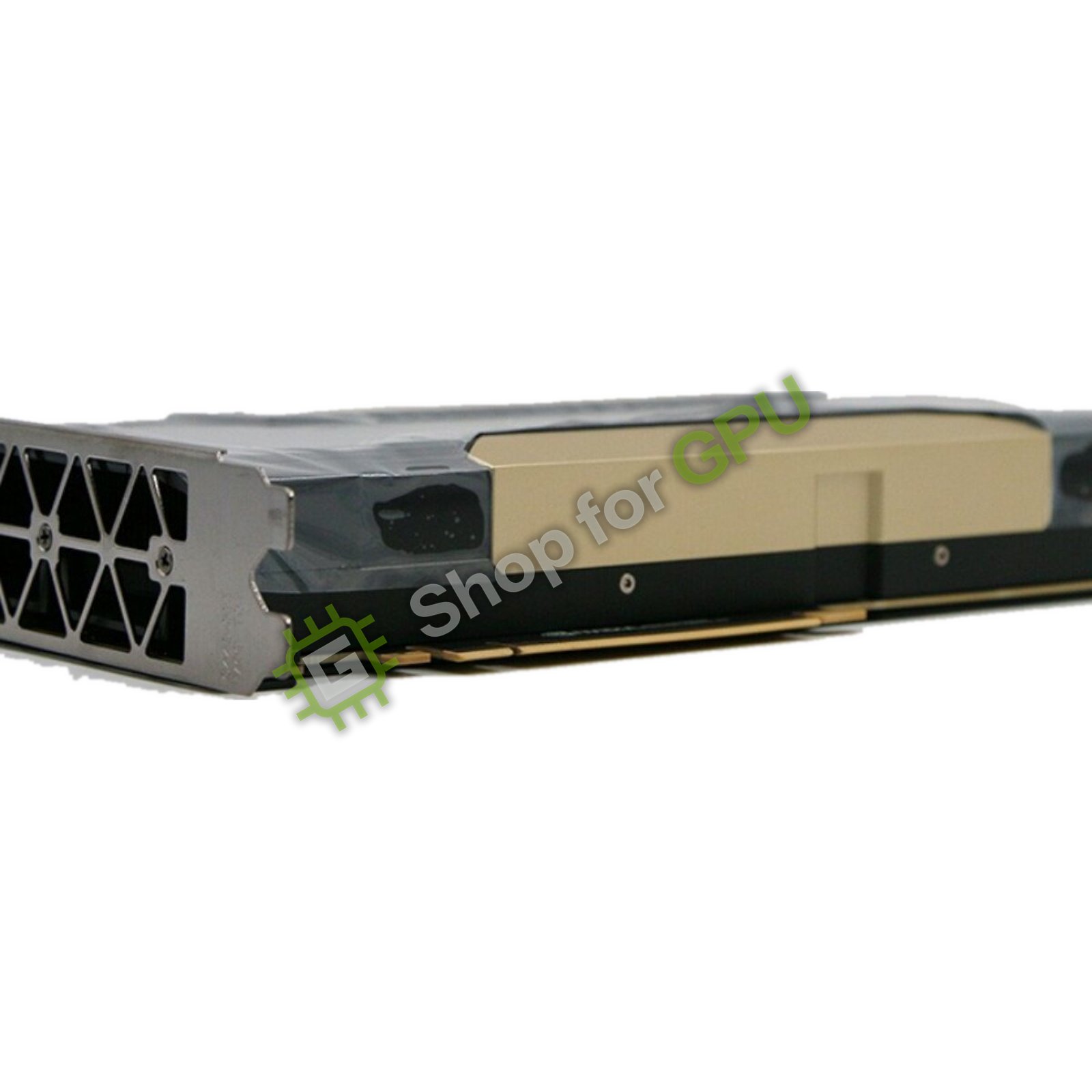 NVIDIA Tesla V100 32GB PCIe — ภาพระยะใกล้ด้านแบร็กเก็ต