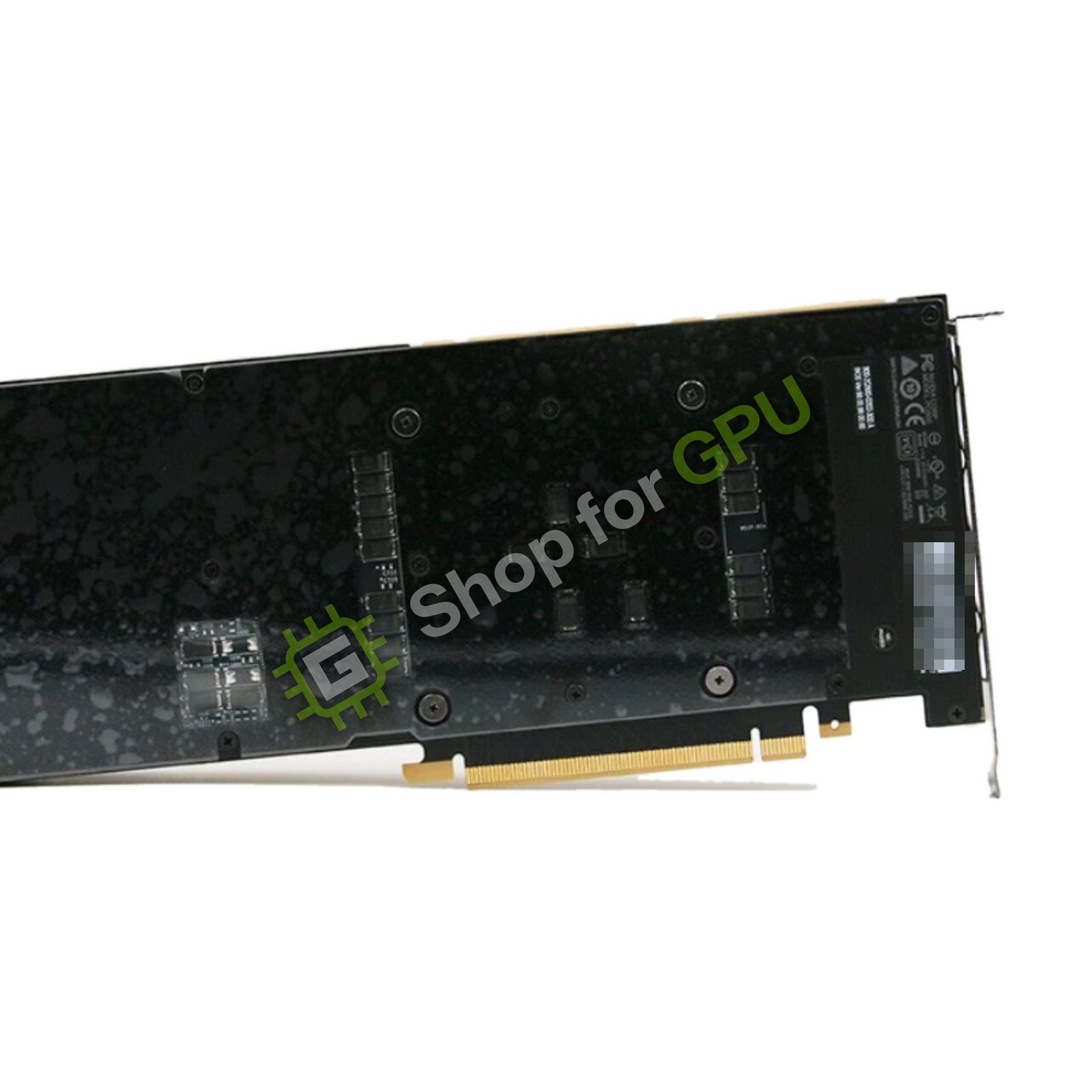NVIDIA Tesla V100 32GB PCIe — แผ่นหลัง (backplate)