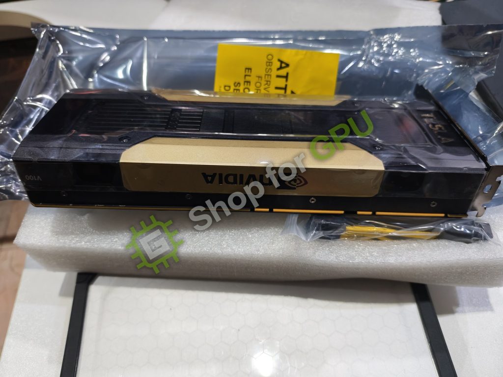 รูปสินค้าจริงจากร้าน Shop for GPU — ด้านข้างการ์ดฝั่งโลโก้ NVIDIA
